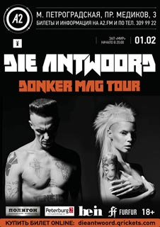 Концерт Die Antwoord Концерт Die Antwoord